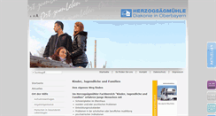 Desktop Screenshot of jugendhilfe.herzogsaegmuehle.de