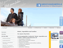 Tablet Screenshot of jugendhilfe.herzogsaegmuehle.de